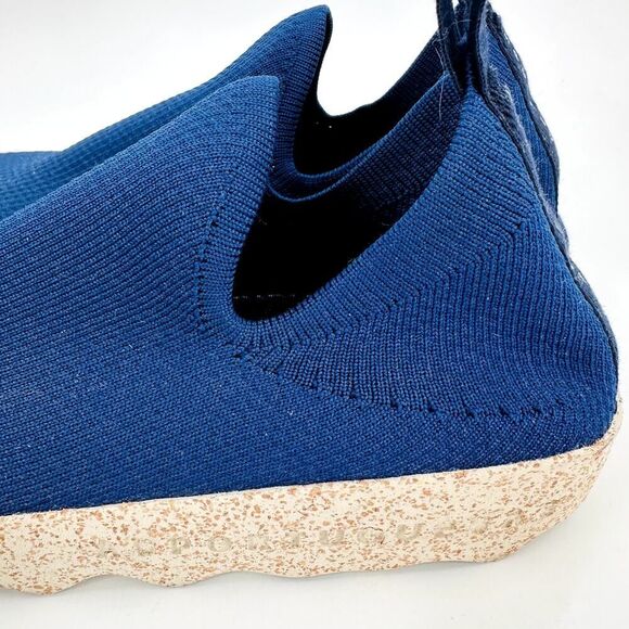 Asportuguesas Knit Platform Clip Slip on Sneaker Shoe Blue Womens size 6.5 New - Picture 5 of 8